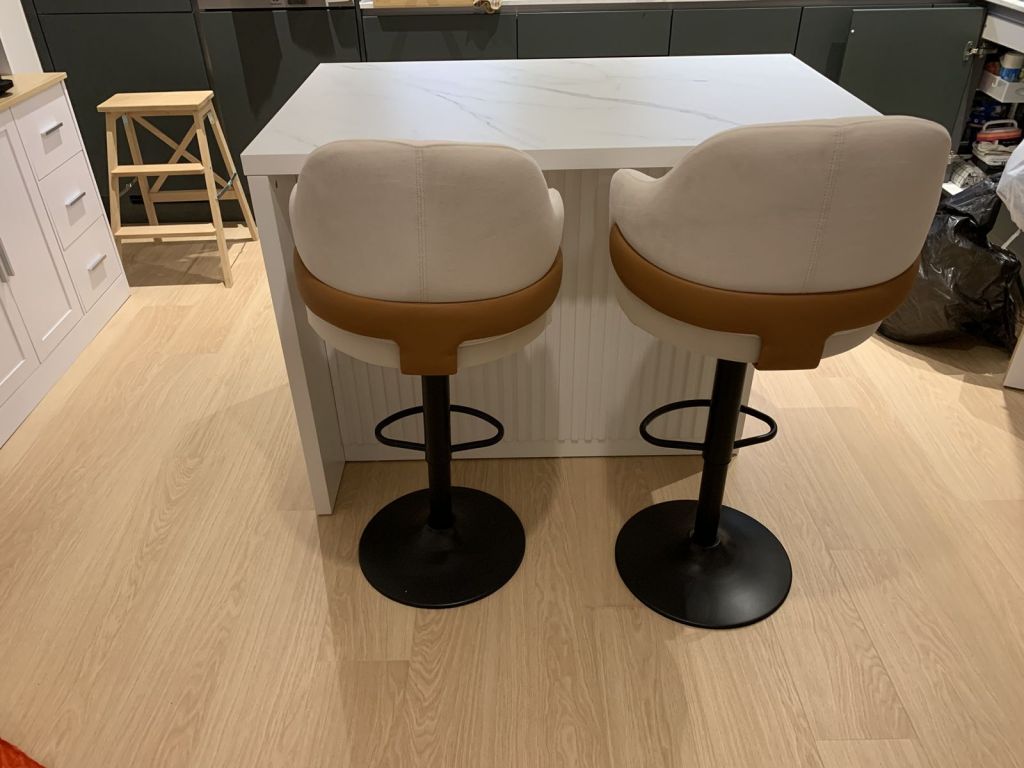 Assembled kitchen island